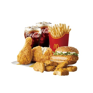 【麥當勞】麥脆鷄腿2塊 (原味)+勁辣鷄腿堡+麥克鷄塊6塊+薯條(大)+可樂(中)x2)好禮即享券