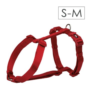(預購) Trixie 寵物用品 尼龍H型背帶-紅 S-M: 42-60 cm/15 mm (TX203303)