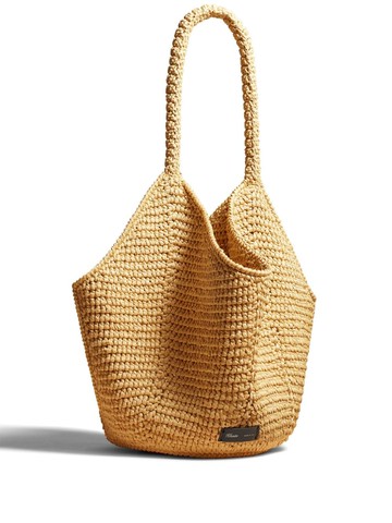 KHAITE - medium Lotus raffia tote bag - women - Raffia - One Size - Neutrals