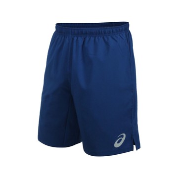 ASICS 男平織短褲(免運 台灣製 運動 五分褲 慢跑 路跑 反光 亞瑟士「2033B130-401」≡排汗專家≡