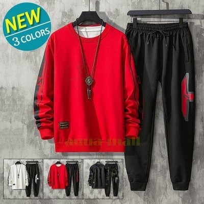 スウェット上下 ジャージ上下 メンズ トレーナー プルオーバー スウェットパンツ 春服 通販 Lineポイント最大get Lineショッピング