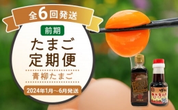 たまご前期定期便 6回発送（初回のみ醤油付き・たまご20個）20個×6回 合計120個 定期便 6ヶ月 卵 おうはん卵 青柳たまご 送料無料 