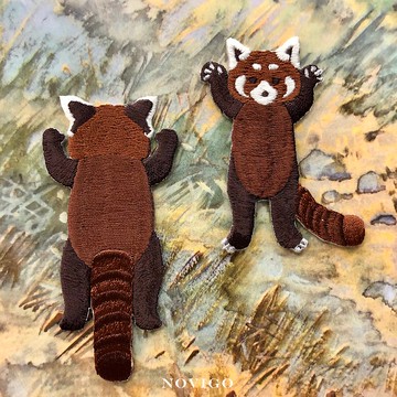Novigo 瀕臨絕種動物熨燙刺繡 / 紅熊貓