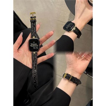 軟軟派roropie高級真皮鱷魚紋iwatch表帶適用蘋果AppleWatch手表