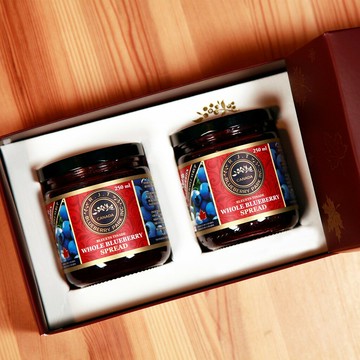 R.J.T  加拿大 天然楓糖藍莓果醬 250mL*2 雙入禮盒