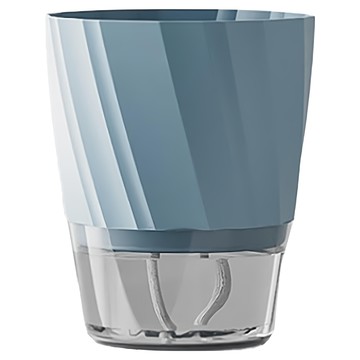 小麥購物 帶補水口自動吸水花盆 L254 中  11.8 x 8 x 14cm  藍色  1個