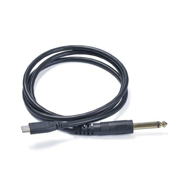 Type-c轉6.5mm音頻線 電吉他6.35公轉TYPE-C公手機電腦錄音音頻線{鑫弘-3C數碼}可開發票