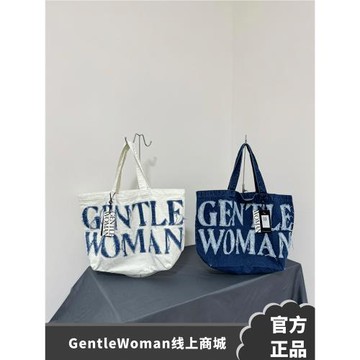 【官方正品】泰國GentleWoman小眾經典帆布牛仔單肩大通勤托特包