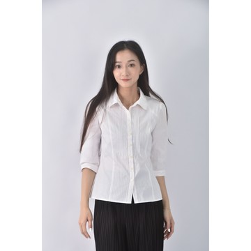 (S) mastina西裝排扣白色襯衫上衣二手衣