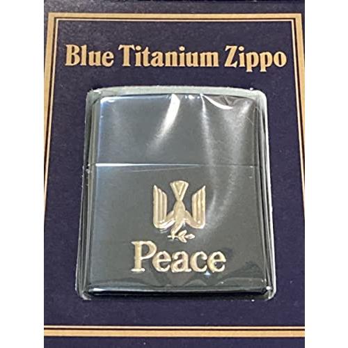 zippo ピ ース ブルーチタン ヴィンテージ 限定品 年代物 Peace 1995年製 懸賞品