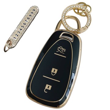 AB 頂級TPU鑰匙殼套組  深黑色  AC-02