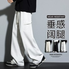 台灣現貨 春秋垂感闊腿褲