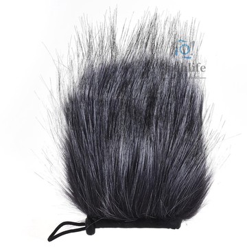 EY-M24 毛茸茸戶外麥克風防風罩人造毛皮罩風罩 9cm*5cm (L * D) 適用於 Rode Stereo Vi