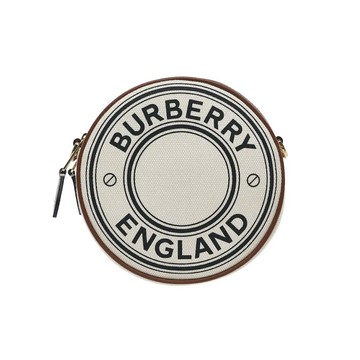 BURBERRY 8051847 LOUISE 品牌帆布圓餅包斜背包