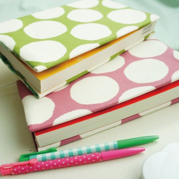 Lovely日本布【大點點布書衣25K日誌A5手帳】2色可選