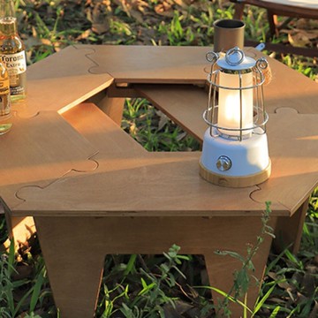 戶外露營燒烤圍爐桌六角桌111020601