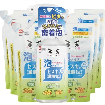 LEC [日本]倍半碳酸納泡沫清潔劑優惠組 (400mlx1瓶 +360mlx6包)