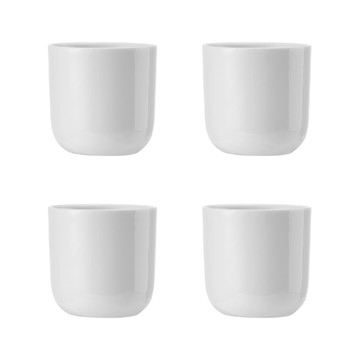 Mikasa Dinnerware 美國 Chalk白瓷蛋杯4入 / 雞蛋杯 蛋托 濃縮咖啡杯 可機洗 洗碗機可洗