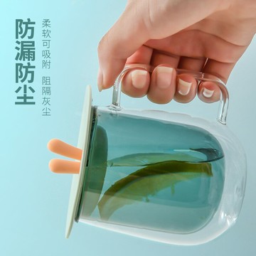 硅膠杯蓋食品級通用大號配件可放勺陶瓷玻璃馬克水杯防塵蓋子