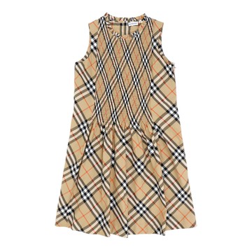 BURBERRY Kids 經典格紋無袖洋裝
