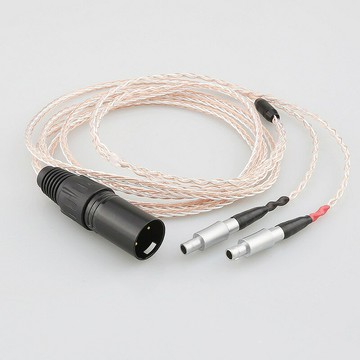 音頻線 音源線 喇叭線 HD800 HD800S HD820耳機升級線8芯單晶銅鍍銀XLR 4.4 3.5立體聲線