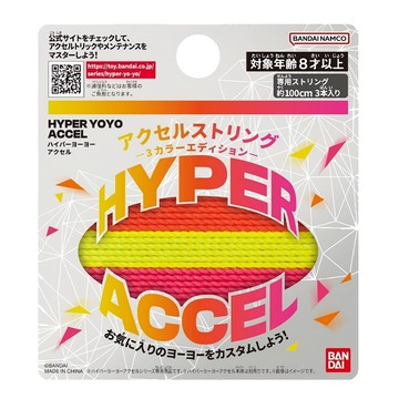 BANDAI 超級YOYO球 三色螢光繫繩(100cm*3條)  1入