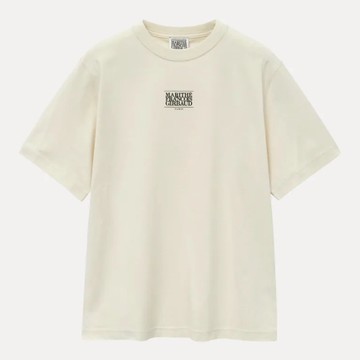 【MARITHE FRANCOIS GIRBAUD】官方旗艦 經典小LOGO TEE 中性 淺米色