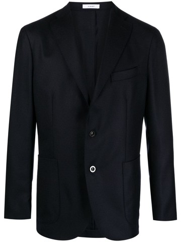 Boglioli - single-breasted virgin wool blazer - men - Virgin Wool/Polybutylene Terephthalate (PBT)/Viscose/Cupro - 52 - Blue