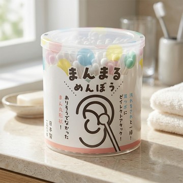 日本SANYO圓球按摩棉花棒-150支入x1罐
