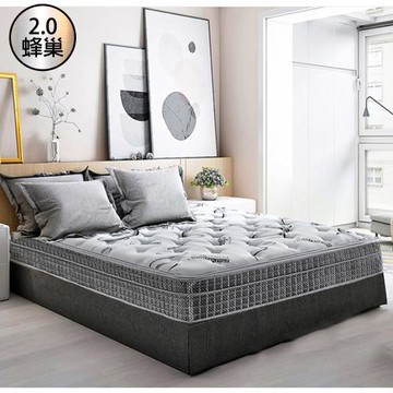 契斯特 魯道夫抗菌布雲端式5cm乳膠三線2.0蜂巢獨立筒床墊-5尺