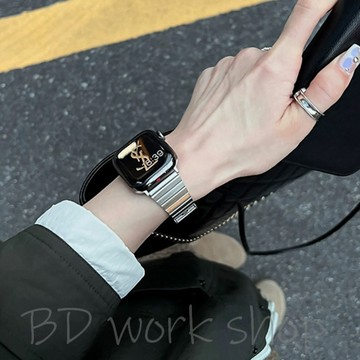 小蠻腰竹節金屬錶帶 適用 Apple Watch 11 錶帶 s10 9 8 7 6 5 SE 蘋果手錶錶帶 42mm