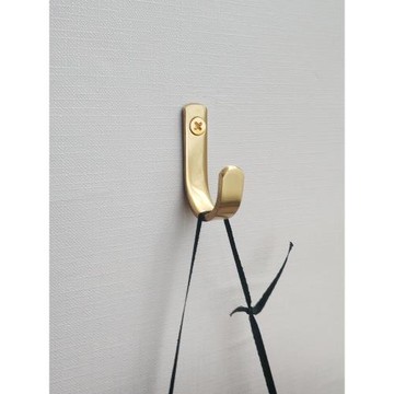 小彎鉤無痕釘掛衣鉤北歐裝飾特小號迷你打孔黃銅衣柜家具復古掛鉤