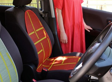 OTO 藺草：汽車坐墊（用於汽車）：汽車用品 防中暑 天然素材 消臭 抗菌 乾爽 涼爽 榻榻米