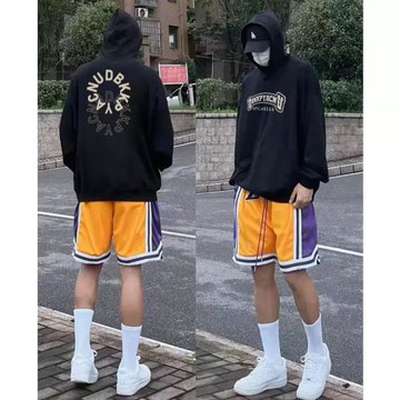 美式設計感圓圈字母印花連帽衛衣男春秋薄款潮牌情侶長袖外套上衣