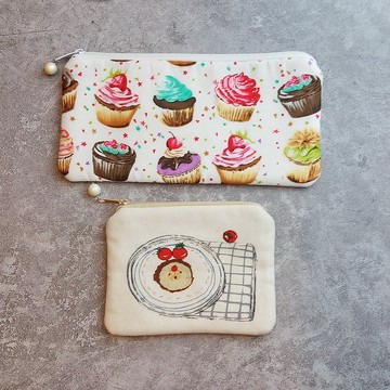 拉鍊包 散紙包 筆袋 化妝袋 收納包兩件套 (PS-053)