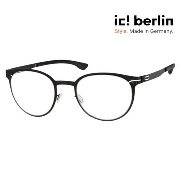 【ic! berlin】Robin Black 德國薄鋼眼鏡 公司貨 台南時代眼鏡 蔡司優視力專家