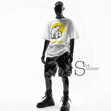 動物插畫T |北極星 | 白色款印花T Shirt