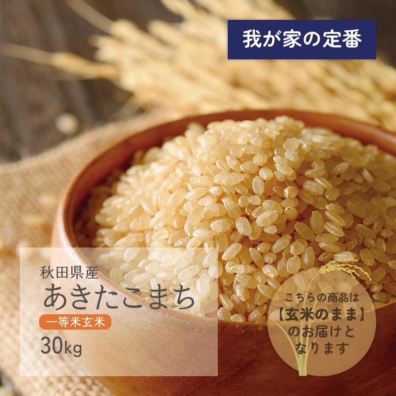 あきたこまち 一等米玄米 30kg 秋田県産 令和5年産