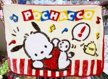 【震撼精品百貨】Pochacco_帕帢狗~三麗鷗帕洽狗日本毛毯/被子(70*100CM)-音樂#34115