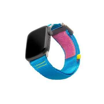 UAG Apple Watch 42/44/45/46/49mm 時尚尼龍錶帶(加長版)-藍粉