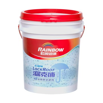虹牌 漏克補水性防水材 10L 銀灰