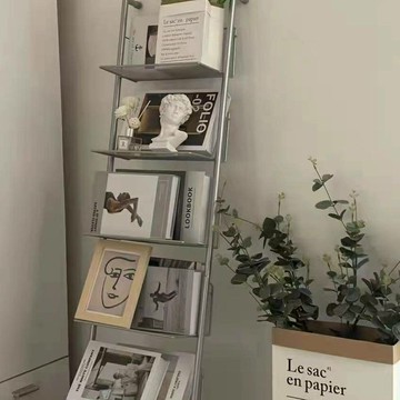 雜誌置物架 ins中古落地多層報刊置物架工作室拍攝陳列展示雜志收納落地書架-快速出貨