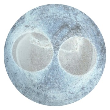 日本製 備前雙丸高台皿  16.5 x 2.6cm  1個  灰色