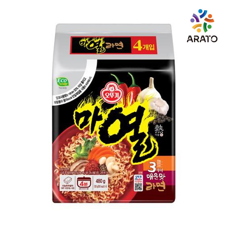 新商品! 日本初上陸 オットギ マ熱(マヨル)ラーメン120g『4個セット』