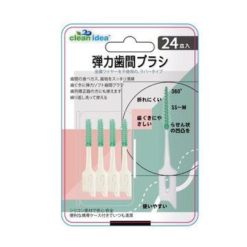 【牙齒寶寶】clean idea 彈力齒間刷 24支