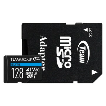 Team ELITE MicroSDXC 128GB UHS-I U3 A1 4K專用高速記憶卡 (含轉卡+終身保固)
