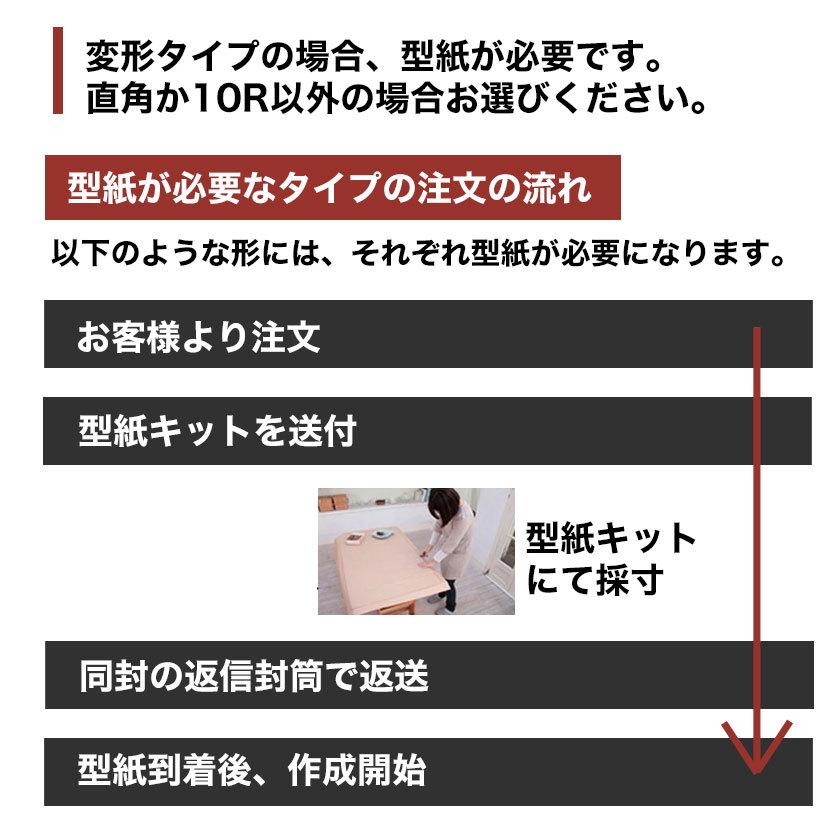 PSマット 2mm厚 幅(〜100)×奥行(〜260)cm以内 ◆変形特注(型紙キット発送)◆ 学習机マット 学習デスクマット ＰＳマット テーブルマット 