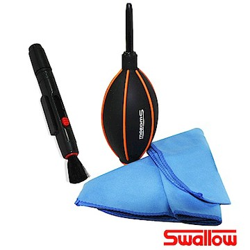 Swallow 清潔組合4(吹球+拭鏡筆+拭鏡包布) 不挑色