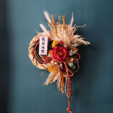 日式祈福招財注連繩/金馬報春款/開幕/新居/新年禮盒/馬年禮盒