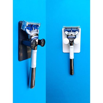 壁掛式手動刮胡刀支架收納掛吉列老式剃須刀架子墻上浴室放置物架